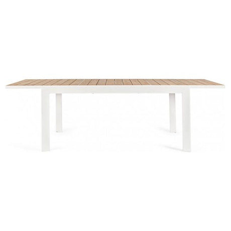 Outdoor Ausziehtisch Belmar 160-240x100 Weiß YK11 - ZEN ZONE