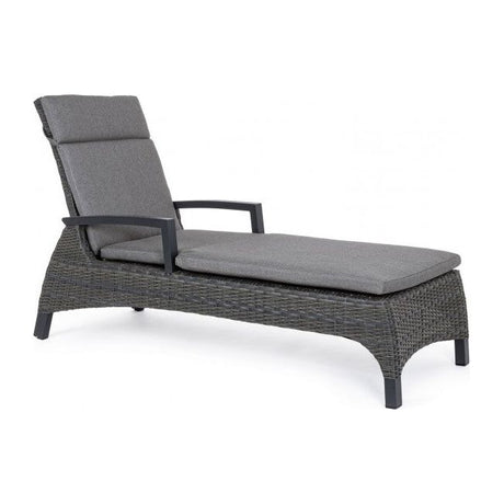 Gartenliege Britton mit Kissen Anthrazit JX55 - ZEN ZONE