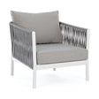 Outdoor Sessel mit Kissen Florencia Weiß WG20 - ZEN ZONE