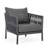 Outdoor Sessel mit Kissen Florencia Anthrazit WG21 - ZEN ZONE