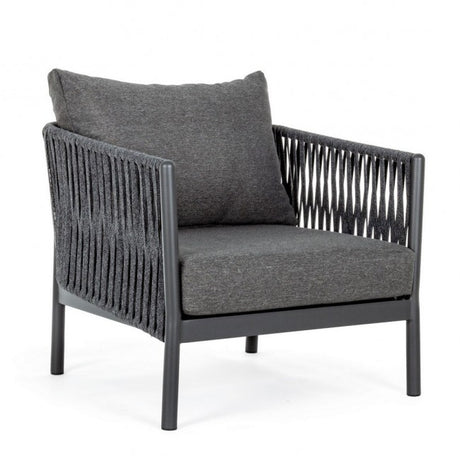 Outdoor Sessel mit Kissen Florencia Anthrazit WG21 - ZEN ZONE