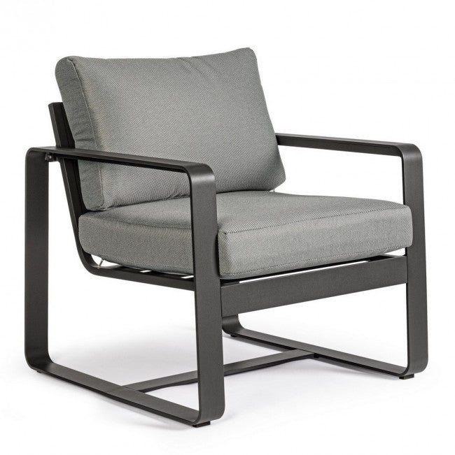 Outdoor Sessel Merrigan mit Kissen Anthrazit YK11 - ZEN ZONE