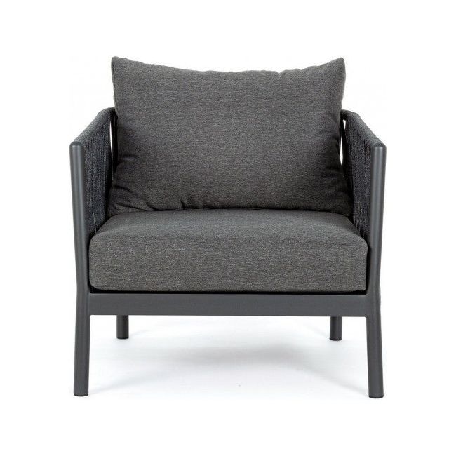 Outdoor Sessel mit Kissen Florencia Anthrazit WG21 - ZEN ZONE
