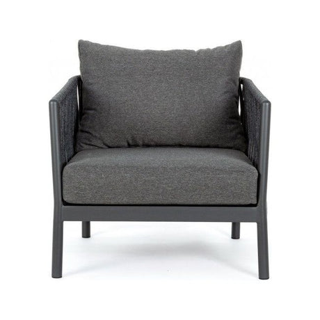 Outdoor Sessel mit Kissen Florencia Anthrazit WG21 - ZEN ZONE