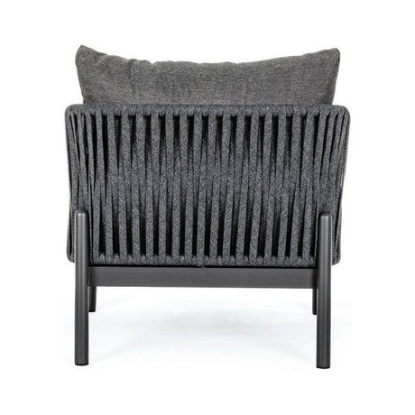 Outdoor Sessel mit Kissen Florencia Anthrazit WG21 - ZEN ZONE