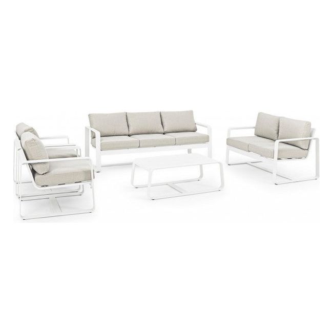 Outdoor Sessel Merrigan mit Kissen Weiß YK11 - ZEN ZONE