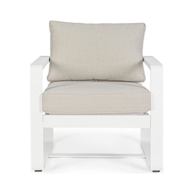 Outdoor Sessel Merrigan mit Kissen Weiß YK11 - ZEN ZONE