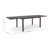 Outdoor Gartentisch ausziehbar Pelagius 135-270x90 Anthrazit - ZEN ZONE
