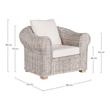 Outdoor Korbsessel mit Kissen Coba - ZEN ZONE