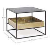 Beistelltisch mit Behälter 62x62 Mavila - ZEN ZONE