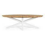 Gartentisch Palmdale oval 240x110 Weiß RT01 - ZEN ZONE