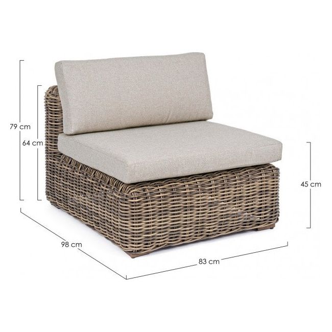 Outdoor Coraline Gartensessel mit Kissen - ZEN ZONE
