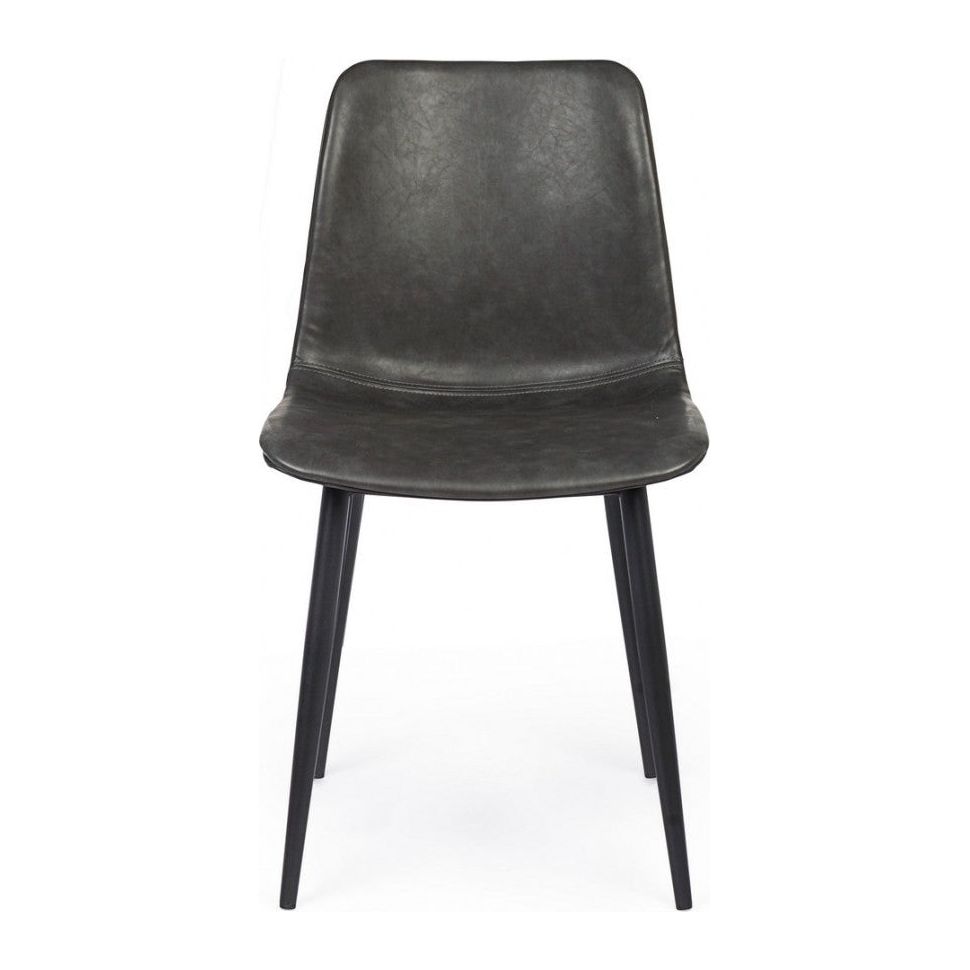 Stuhl Kyra PU Anthrazit Vintage - ZEN ZONE