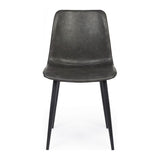 Stuhl Kyra PU Anthrazit Vintage - ZEN ZONE