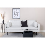 Boom 3-Sitzer Sofa - Schwarz / Hellbeige Stoff - ZEN ZONE Furniture