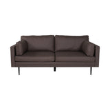 Boom 3-Sitzer Sofa - Schwarz / Braun Mikrofaser - ZEN ZONE Furniture