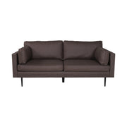Boom 3-Sitzer Sofa - Schwarz / Braun Mikrofaser - ZEN ZONE Furniture