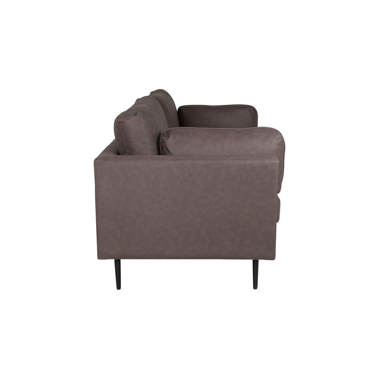 Boom 3-Sitzer Sofa - Schwarz / Braun Mikrofaser - ZEN ZONE Furniture