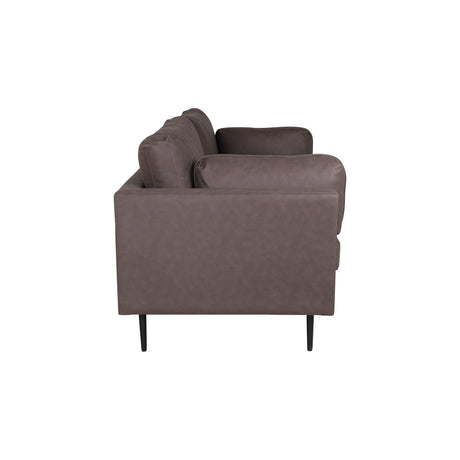 Boom 3-Sitzer Sofa - Schwarz / Braun Mikrofaser - ZEN ZONE Furniture