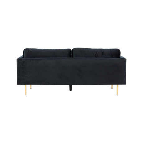 Boom 3-Sitzer Sofa Samt - Schwarz - ZEN ZONE Furniture