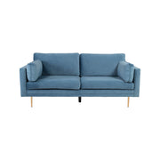 Boom 3-Sitzer Sofa Samt - Blau - ZEN ZONE Furniture