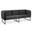 Outdoor Sofa 3 Plätze mit Kissen Pixel Anthrazit - ZEN ZONE