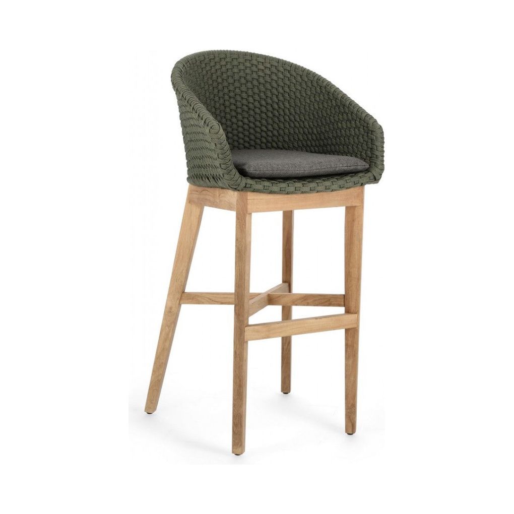 Outdoor Barhocker mit Kissen Coachella Grün - ZEN ZONE