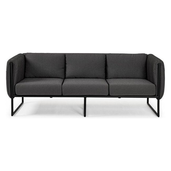 Outdoor Sofa 3 Plätze mit Kissen Pixel Anthrazit - ZEN ZONE