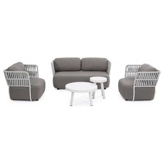Outdoor Beistelltisch Spyro Weiß QS20 D41 - ZEN ZONE