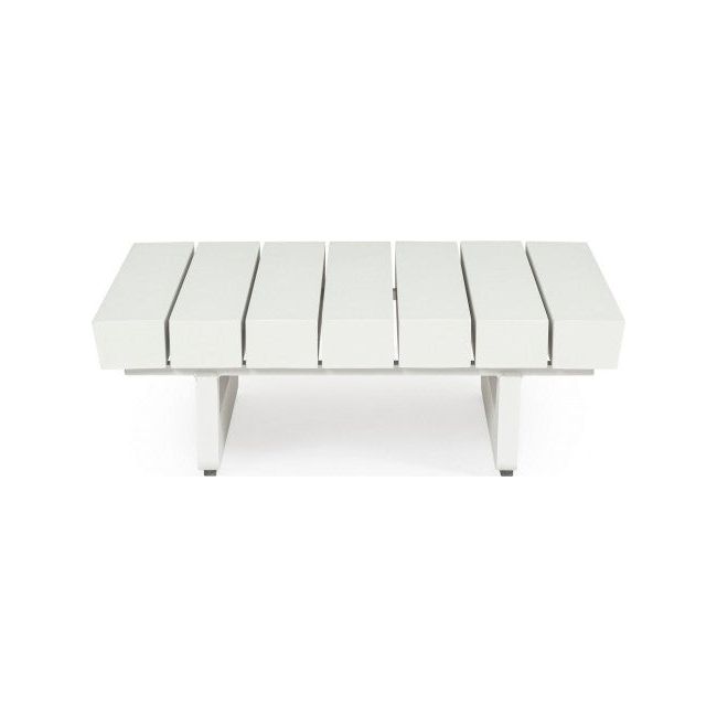 Modularer Outdoor Couchtisch Infinity Weiß WH20 - ZEN ZONE
