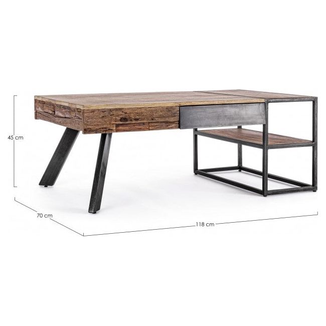 Beistelltisch Manchester 2-Schubladen 118x70 - ZEN ZONE