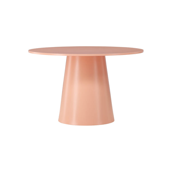 Lanzo - Table à manger 4 personnes ronde en bois - Pêche
