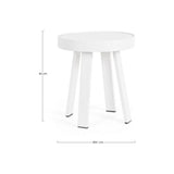 Outdoor Beistelltisch Spyro Weiß QS20 D41 - ZEN ZONE