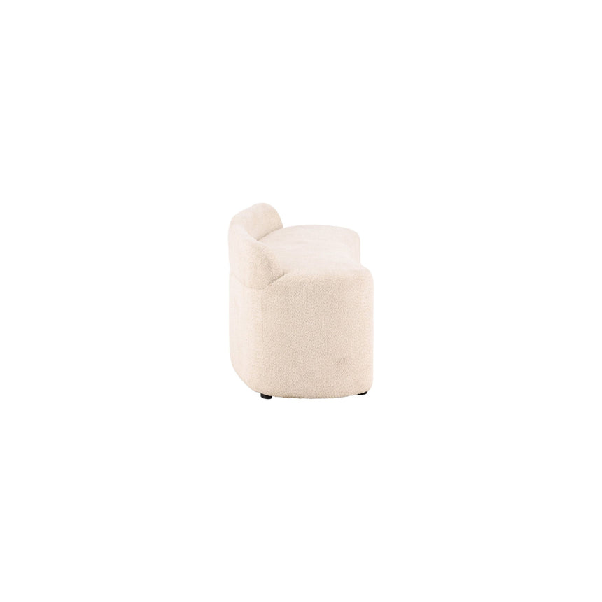 Pocatello 2-Sitzer Sofa - Weiß / Weißer Bouclé - ZEN ZONE Furniture