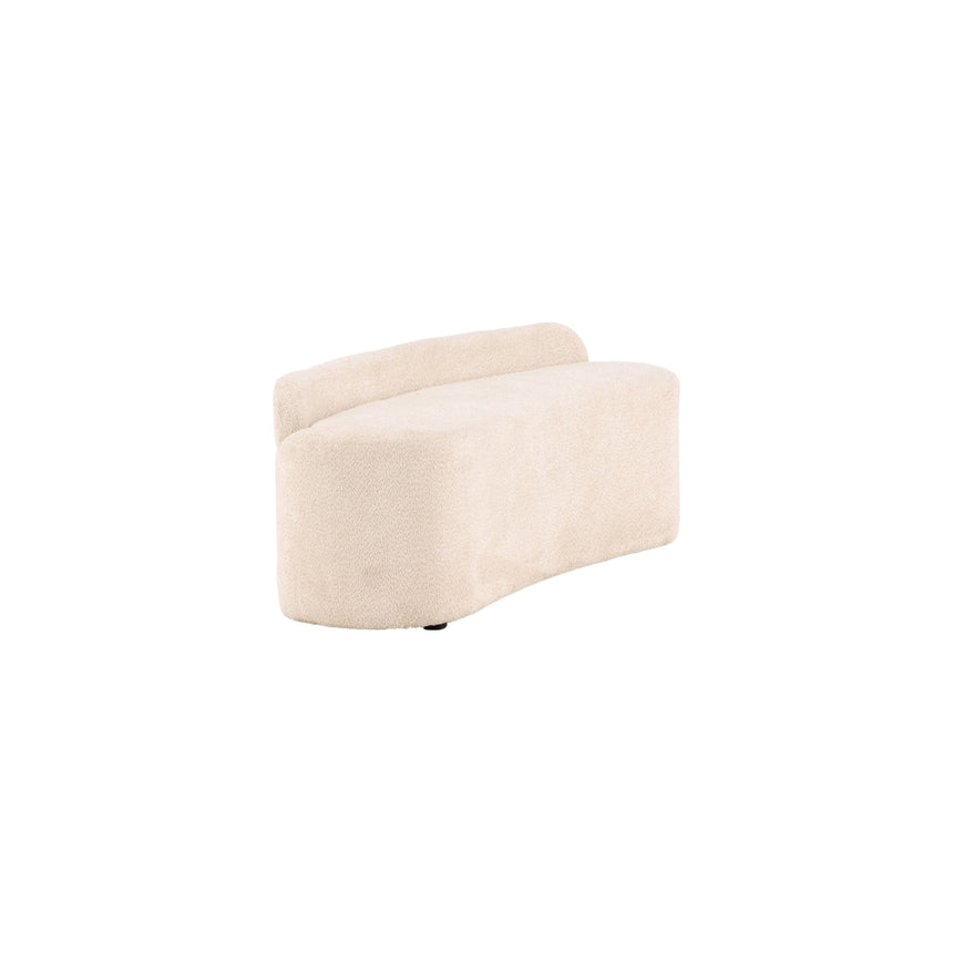 Pocatello 2-Sitzer Sofa - Weiß / Weißer Bouclé - ZEN ZONE Furniture