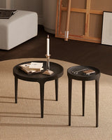 Couchtisch Ghost aus Aluminium in Schwarz, 50×50×40 cm - ZEN ZONE Furniture