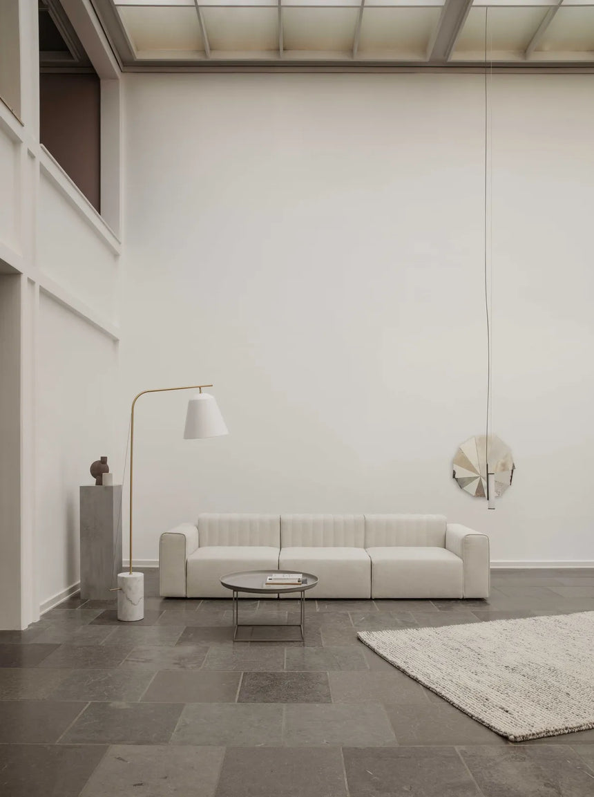 Stehlampe Line Two aus Marmor, Messing und Aluminium, 95x37,5×186 cm - ZEN ZONE Furniture