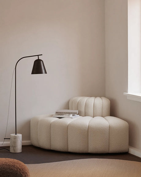 Stehlampe Line One aus Marmor, Messing und Aluminium, 55×23×140 cm - ZEN ZONE Furniture