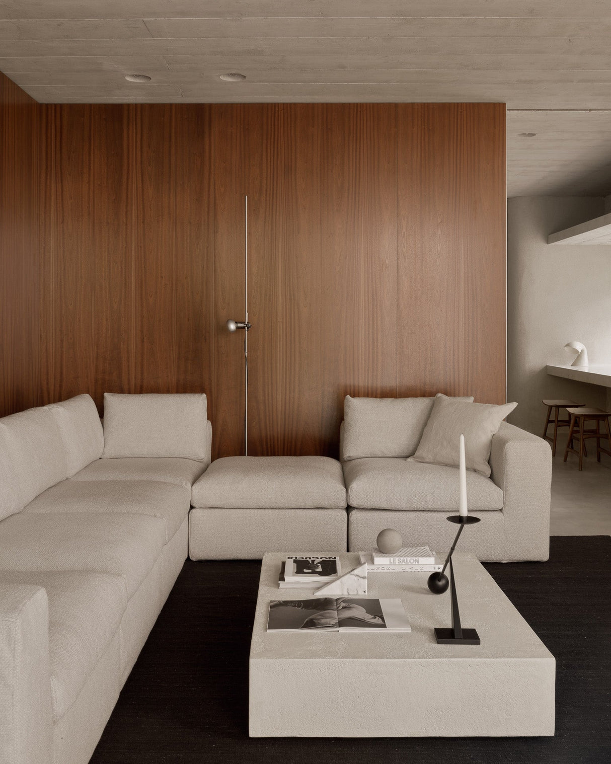 Elements Couchtisch - Mikrozement - Off-White - rechteckig - ZEN ZONE