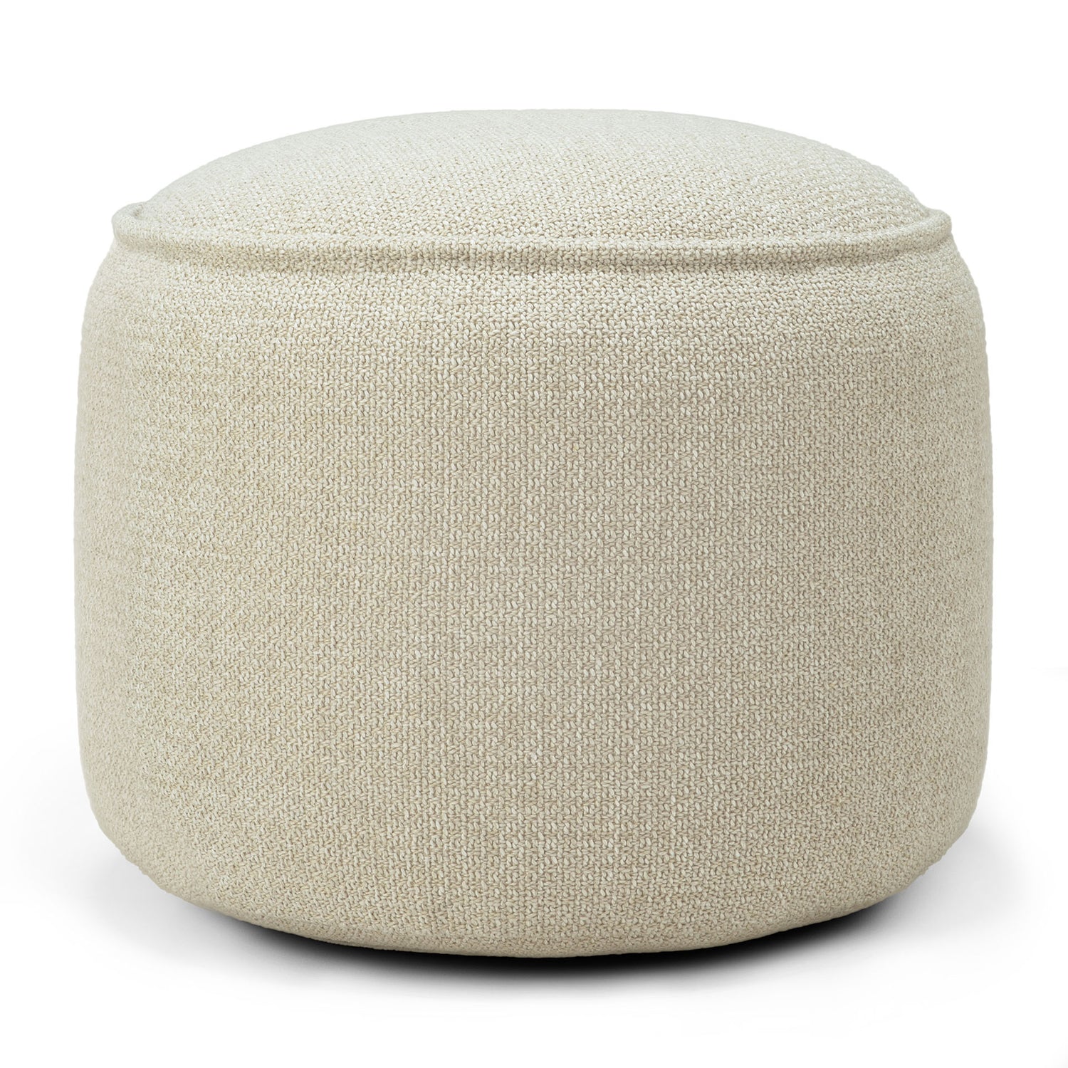Donut Gartenpouf - Naturstoff kariert - 50 x 50 x 40 cm - ZEN ZONE