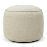 Donut Gartenpouf - Naturstoff kariert - 50 x 50 x 40 cm - ZEN ZONE