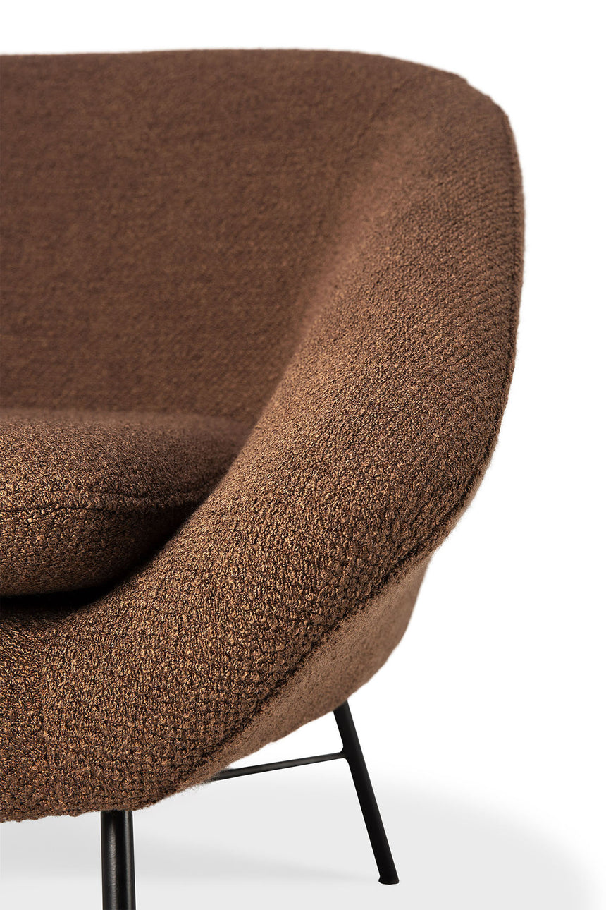 Barrow Loungestuhl - Kupfer Stoff - 81 x 79 x 71 cm - ZEN ZONE