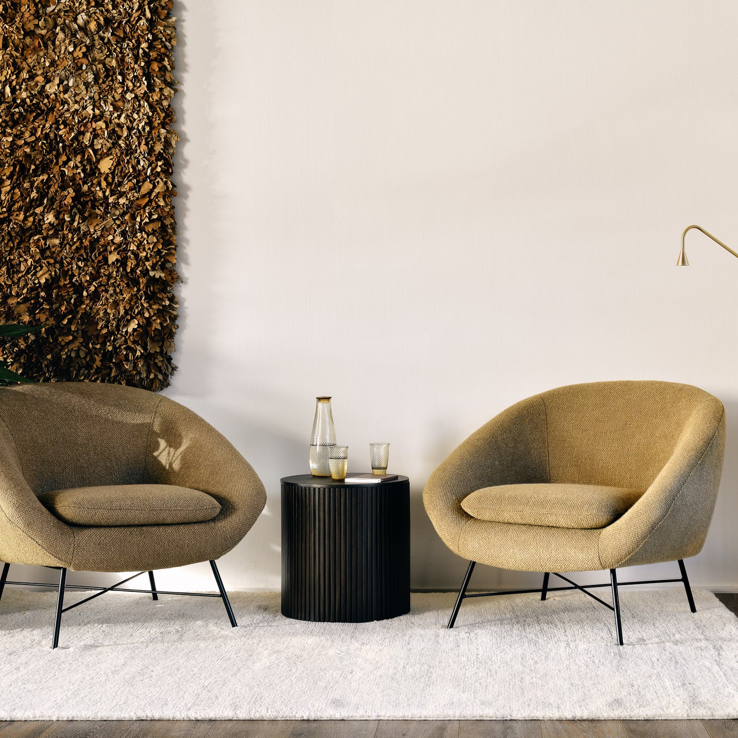 Roller Max Beistelltisch - lackiertes Mahagoni - dunkelbraun - rund - abnehmbarer Deckel - 40 x 40 x 42 cm - ZEN ZONE Furniture