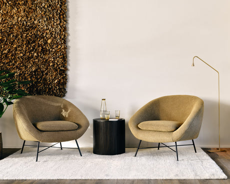 Roller Max Beistelltisch - lackiertes Mahagoni - dunkelbraun - rund - abnehmbarer Deckel - 40 x 40 x 42 cm - ZEN ZONE Furniture