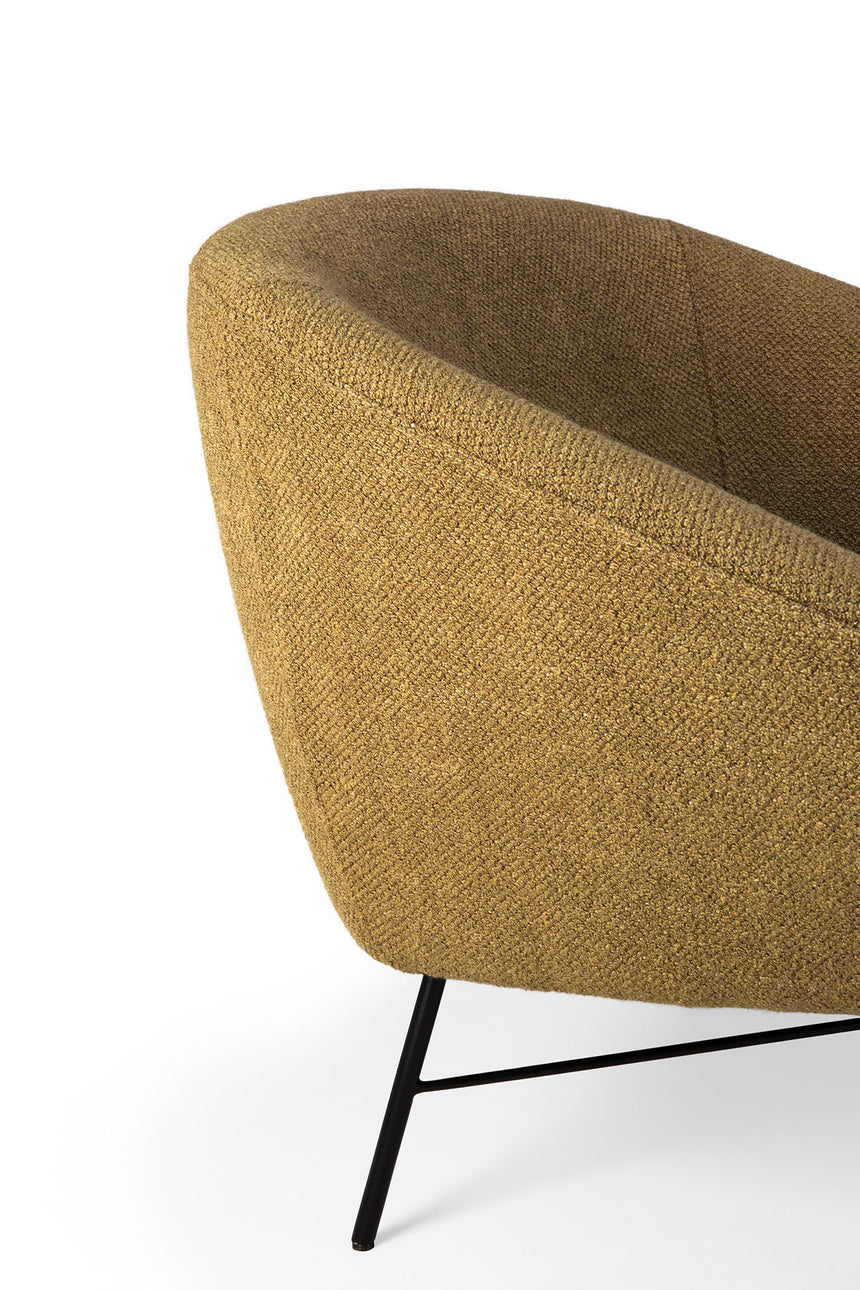 Barrow Loungestuhl - Ingwer Stoff - 81 x 79 x 71 cm - ZEN ZONE