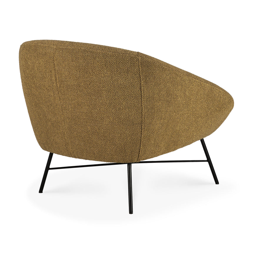 Barrow Loungestuhl - Ingwer Stoff - 81 x 79 x 71 cm - ZEN ZONE