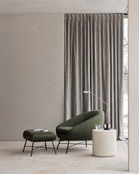 Elements Beistelltisch - Mikrozement - Off White - rund - 40 x 40 x 42 cm - ZEN ZONE Furniture
