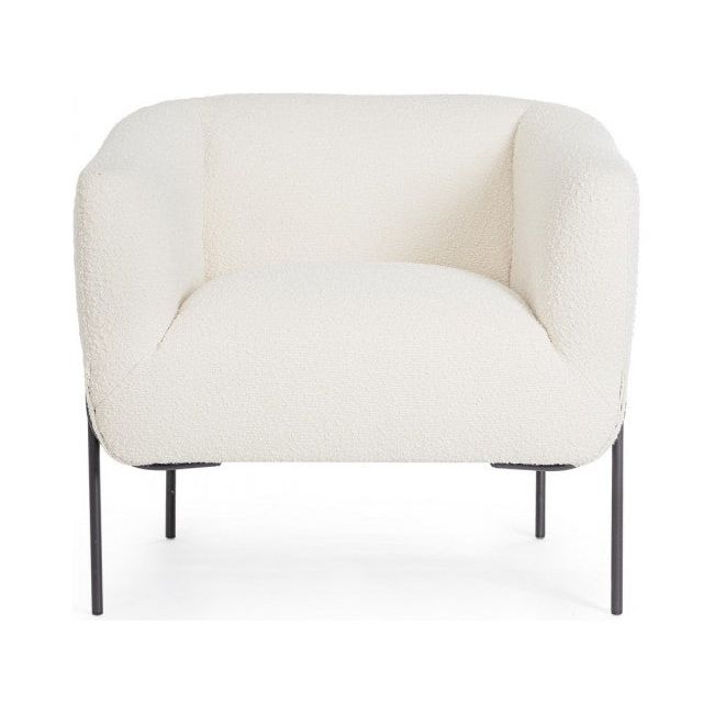 Sessel Claudine Weiß Bouclé - ZEN ZONE