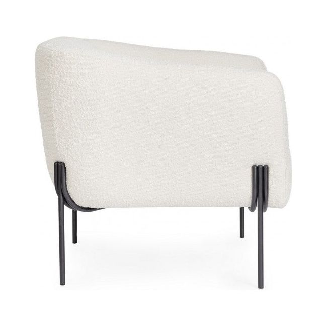 Sessel Claudine Weiß Bouclé - ZEN ZONE