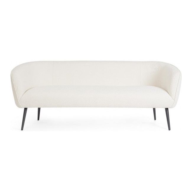 Sofa 3-Sitzer Avril Weiß Bouclé - ZEN ZONE